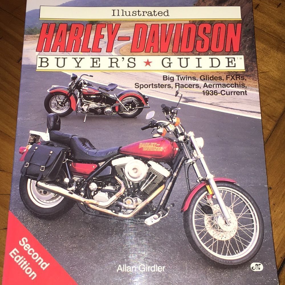 Illustrated buyers guide 1992 Harley Davidson Motorcycle book 2nd edition NEW